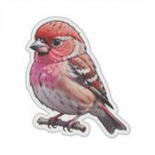 小さな赤い鳥 シール (正面)