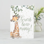 小さな赤ちゃんシャワーのポスターの数を推測する 招待状 (スタンド正面)