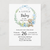 小さな赤ちゃんシャワーの招待状 ポストカード (正面)