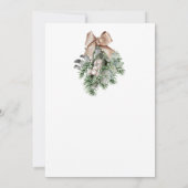 小さな赤んメリー坊シャワーを浴びる 招待状 (裏面)