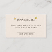 小さな赤ん坊が途中で、蜂の赤ん坊シャワー エンクロージャーカード (正面)