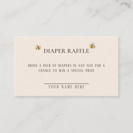 小さな赤ん坊が途中で、蜂の赤ん坊シャワー エンクロージャーカード