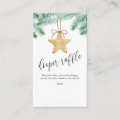 小さな赤メリーちゃんシャワーおむつラッフルチケット エンクロージャーカード (正面)