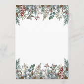 小さな赤メリーちゃんシャワーがベビーゲームを願う アドバイスカード (裏面)