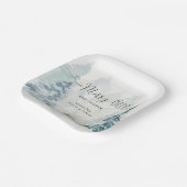 小さな赤メリーちゃんシャワー冬の赤ちゃんシャワー ペーパープレート (傾斜あり)