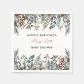 小さな赤メリーちゃんシャワー紙ナプキン スタンダードカクテルナプキン (正面)