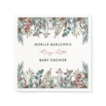 小さな赤メリーちゃんシャワー紙ナプキン