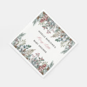 小さな赤メリーちゃんシャワー紙ナプキン スタンダードランチョンナプキン (角)