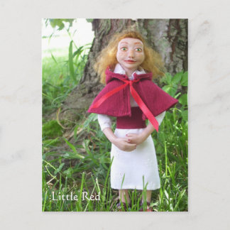 小さな赤 ポストカード
