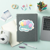小さな足で第一歩を踏み出す1歳の誕生日 シール (iPadカバー)