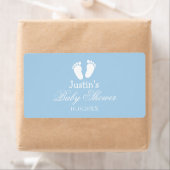 小さな足と赤ちゃんシャワー水ボトルシール ラベル (インサイチュ)