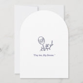 小さな足の指、大きな夢 招待状 (裏面)