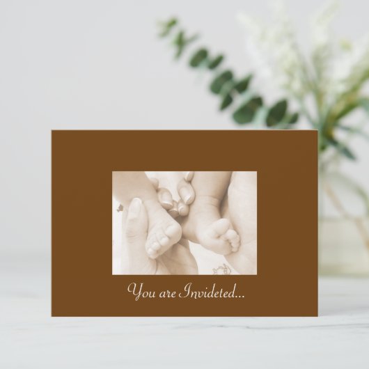 小さな足 招待状 (スタンド正面)