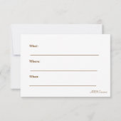 小さな足 招待状 (裏面)