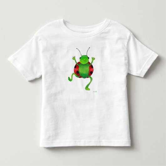 小さな踊り'ladybug'ティー トドラーTシャツ (正面)