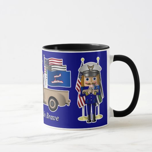 小さな軍隊トラックとコーストガードナツクラッカー マグカップ (右)