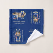 小さな軍隊トラックと空力くるみ割り バスタオルセット (ウォッシュタオル)