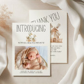 小さな農場のぬいぐるみ動物 赤ちゃん発表 招待状