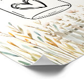 小さな農場の赤ちゃんシャワー子育てヒントの瓶のサイン ポスター (角)