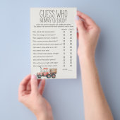 小さな農場動物の赤ちゃんシャワーmommyパパのゲーム チラシ (ハンドル)