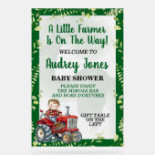 小さな農家が赤ちゃんシャワーを浴びている アクリルサイン (正面)