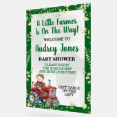 小さな農家が赤ちゃんシャワーを浴びている アクリルサイン (傾斜)