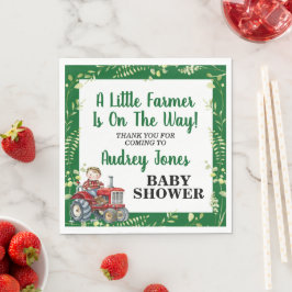 小さな農家が赤ちゃんシャワーを浴びている スタンダードランチョンナプキン