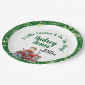 小さな農家が赤ちゃんシャワーを浴びている ペーパープレート (アングル)