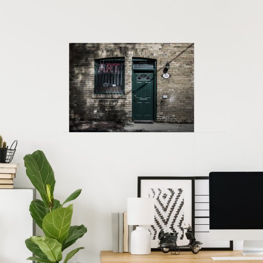 小さな通りNo 11色版 ポスター (ホームオフィス)