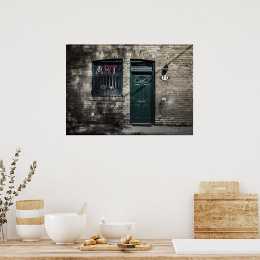 小さな通りNo 11色版 ポスター (キッチン)