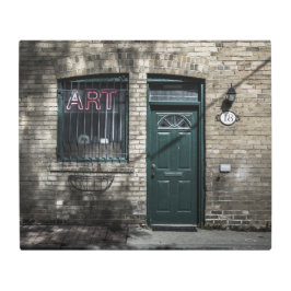 小さな通りNo 11色版 メタルプリント