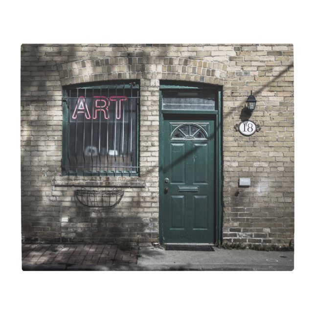 小さな通りNo 11色版 メタルプリント (正面)