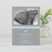 小さな進歩の誕生の発表 案内状 (スタンド正面)