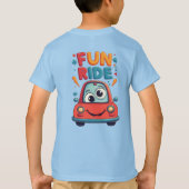 🚙 小さな道のファンのためのカラフルな車 🌈 Tシャツ (裏面)