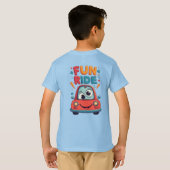 🚙 小さな道のファンのためのカラフルな車 🌈 Tシャツ (裏面フル)