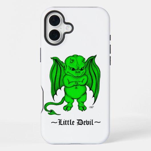 小さな邪悪な悪魔 iPhoneケース (裏面)