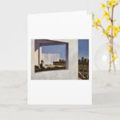 小さな都市のオフィス – エドワード・ホッパー カード (黄色い花)