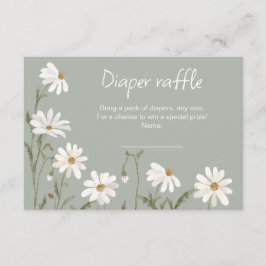 小さな野の花のデイジー ベイビーシャワーのカード エンクロージャーカード