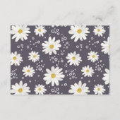 小さな野の花のデイジー　ベイビーシャワーのカード エンクロージャーカード (裏面)