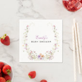 小さな野の花のベビーシャワー スタンダードカクテルナプキン (インサイチュ)