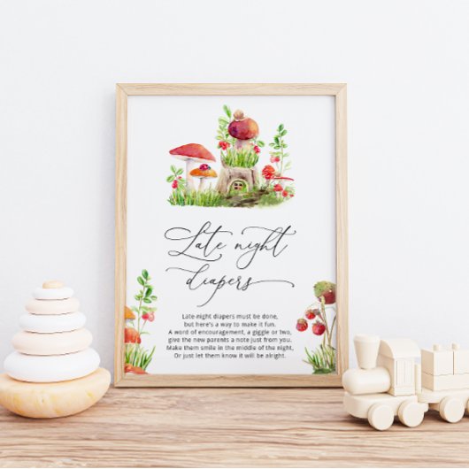 小さな野生のキノコ深夜おむつゲーム ポスター