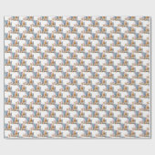 小さな野生のサファリ男の子のシャワー ラッピングペーパー (フラット)