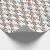 小さな野生のサファリ男の子のシャワー ラッピングペーパー (角)