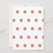 小さな野生のサファリ風の赤ちゃんシャワー 招待状 (裏面)