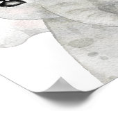 小さな野生のジャングルの赤ちゃんシャワー歓迎のサイン ポスター (角)