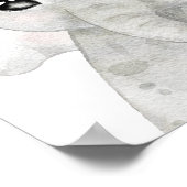 小さな野生のジャングルの赤ちゃんシャワー歓迎のサイン ポスター (角)