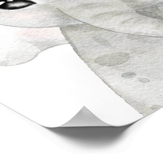 小さな野生のジャングルの赤ちゃんシャワー歓迎のサイン ポスター (角)