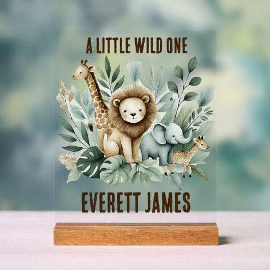 小さな野生の人 アクリルサイン (ニュートラル)