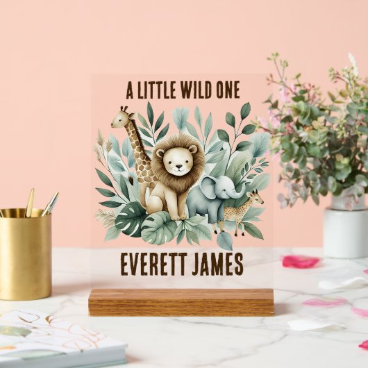 小さな野生の人 アクリルサイン (ウェディング)