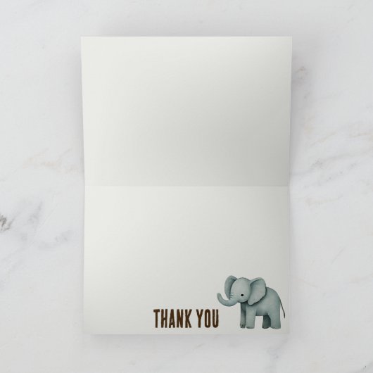 小さな野生の人 サンキューカード (内部)